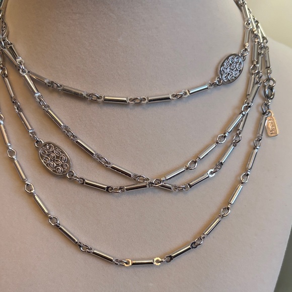 Monet Silver Long Necklace - Picture 3 of 3